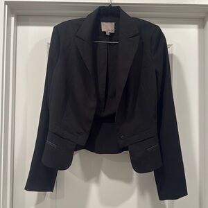 aryn k Cropped Black Blazer
